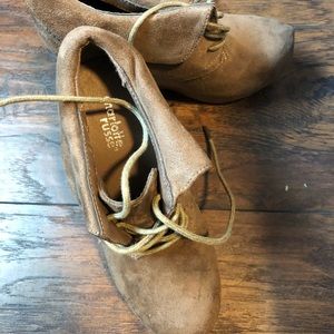 charlotte russe wedge booties